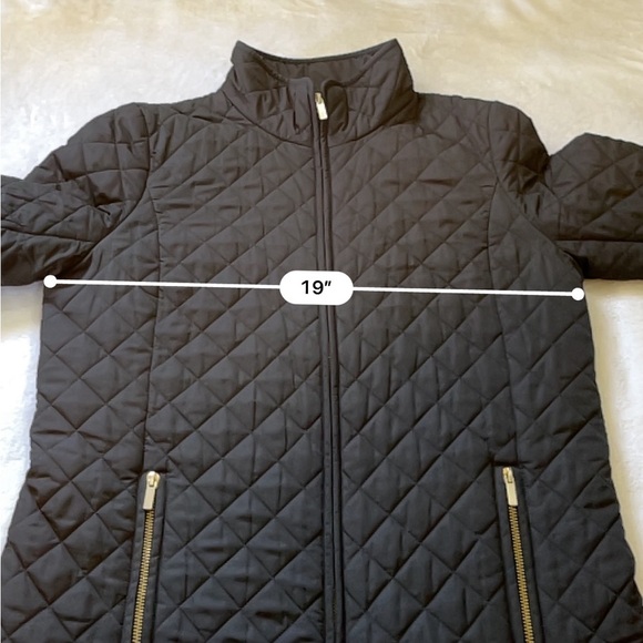J.Crew Women’s Black Quilted Jacket Size M Slim Fit Diamond Puffer - Picture 7 of 15